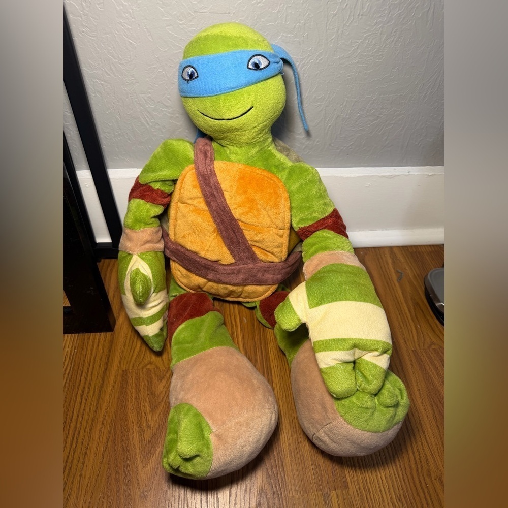 Nickelodeon Teenage Mutant Ninja Turtles Leonardo plush pillow.